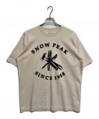 Snow peak×JOURNAL STANDARDスノーピーク×ジャーナルスタンダード）の古着「ヘヴィオンスTシャツ」｜アイボリー