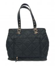 RANDA (ランダ) 2WAY ベルトハンドルキルティングトートバッグ ブラック