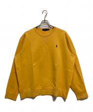 POLO RALPH LAUREN (ポロ・ラルフローレン) Vガゼット クルーネックスウェット イエロー サイズ:XL