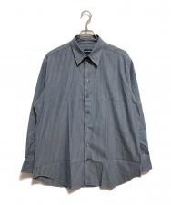 GIORGIO ARMANI (ジョルジョアルマーニ) ピンストライプシャツ ブルー サイズ:43