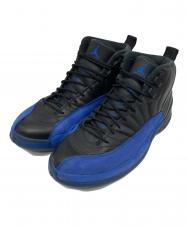 NIKE (ナイキ) AIR JORDAN 12 RETRO ブラック×ブルー サイズ:27.5