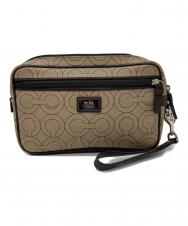 COACH (コーチ) セカンドバッグ ベージュ