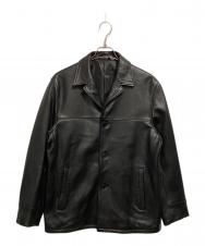 nano・universe (ナノ・ユニバース) LB.03 WONDER LIGHT LEATHER カーコート ブラック サイズ:L