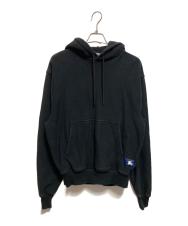 BURBERRY (バーバリー) ロゴワッペンプルオーバーパーカー ブラック サイズ: XS