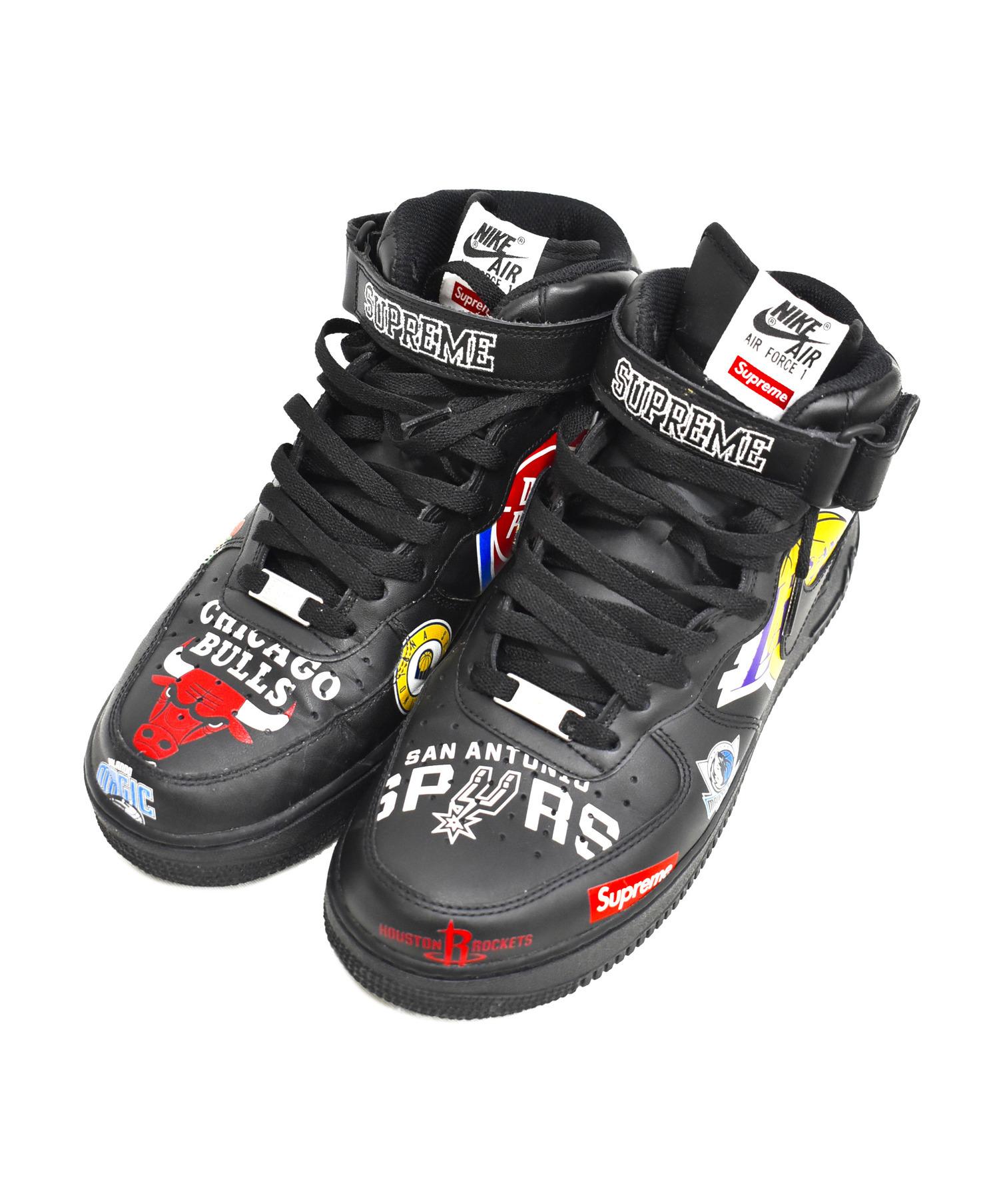 中古 古着通販 Supreme Nike シュプリーム ナイキ スニーカー ブラック サイズ 28cm Air Force 1 Mid 07 Supreme Aq8017 001 ブランド 古着通販 トレファク公式 Trefac Fashion