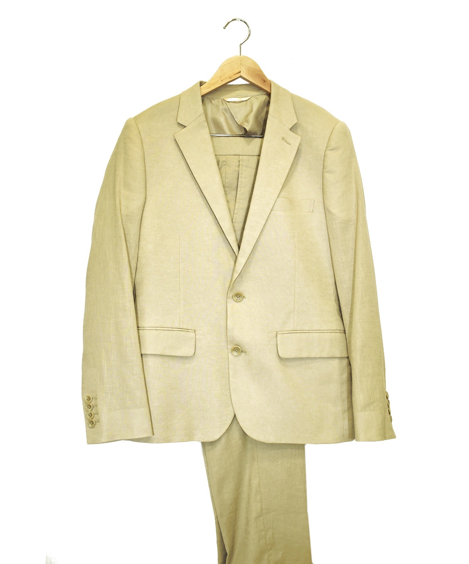 中古 古着通販 Urban Research アーバンリサーチ セットアップリネンスーツ ベージュ サイズ 40 Wh56 17m008 Wh56 14m002 ブランド 古着通販 トレファク公式 Trefac Fashion