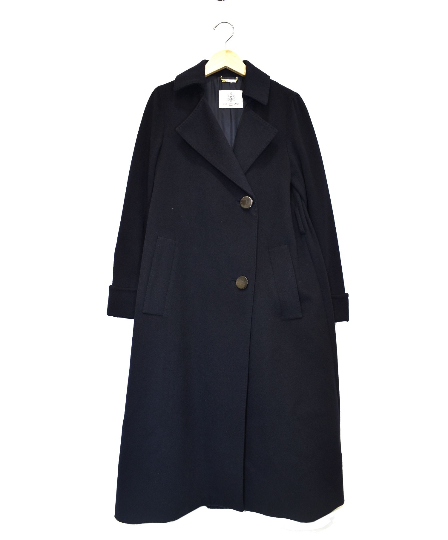 中古 古着通販 Old England オールドイングランド カシミヤコート ネイビー サイズ 34 ブランド 古着通販 トレファク公式 Trefac Fashion