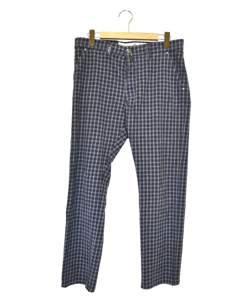 中古 古着通販 Borrelli ボレッリ チェックパンツ ブルー サイズ 34 ブランド 古着通販 トレファク公式 Trefac Fashion