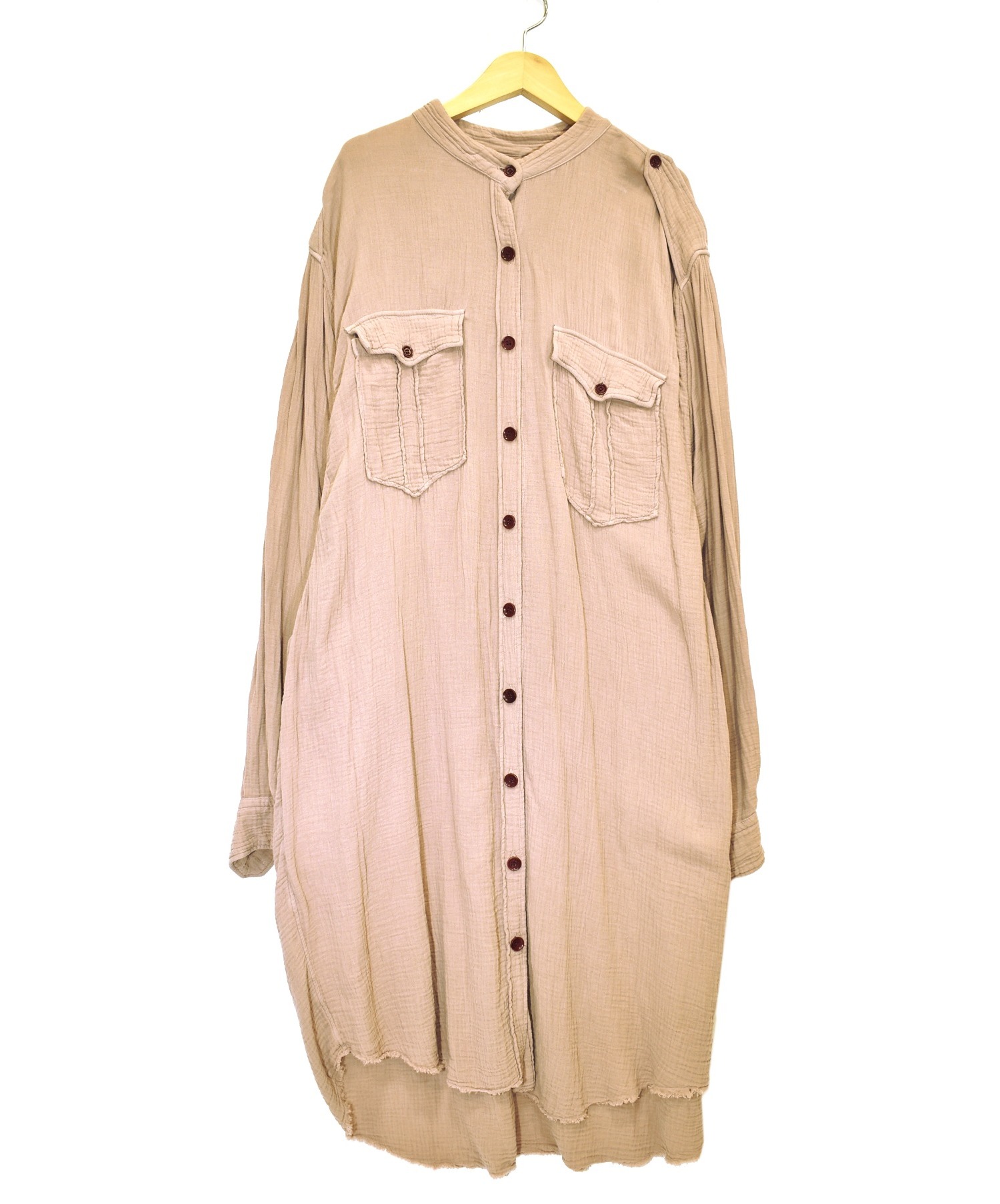 中古 古着通販 Isabel Marant Etoile イザベルマラン エトワール バンドカラーシャツワンピース ピンク サイズ 42 ブランド 古着通販 トレファク公式 Trefac Fashion