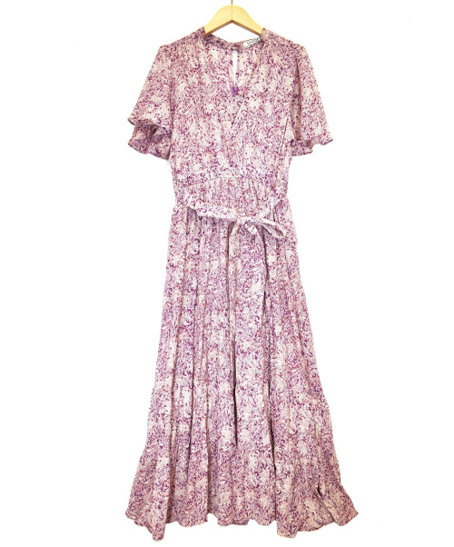 中古 古着通販 Snidel スナイデル コットンプリントカシュクールワンピース ピンク サイズ 1 年s S Swf ブランド 古着通販 トレファク公式 Trefac Fashion