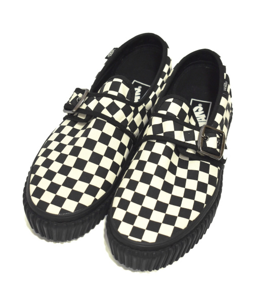 中古 古着通販 Vans バンズ チェッカーベルトスニーカー ブラック ホワイト サイズ 26 5cm 未使用品 Style 47 Creeper ブランド 古着通販 トレファク公式 Trefac Fashion