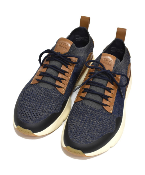 中古 古着通販 Cole Haan コールハーン ニットスニーカー ネイビー ベージュ サイズ 8 1 2m 未使用品 Zerogrand Motion C ブランド 古着通販 トレファク公式 Trefac Fashion