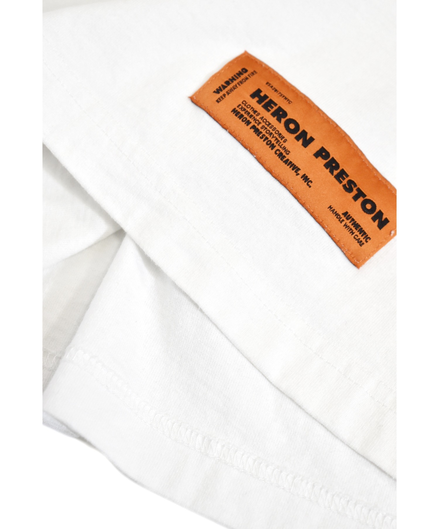 HERON PRESTON (ヘロン プレストン) バードプリントTシャツ ホワイト サイズ:S HMAA001S19632038