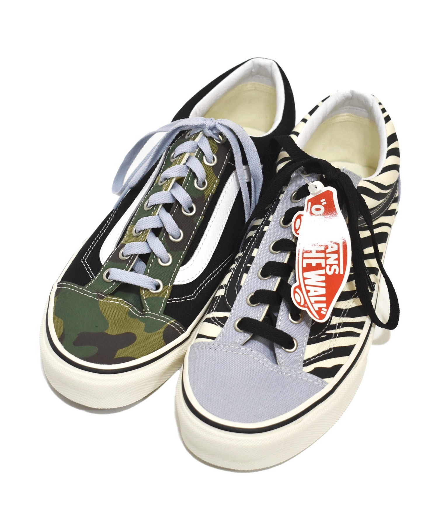 中古 古着通販 Vans バンズ ゼブラスケートスニーカー ホワイト ブルー サイズ 27 5cm 未使用品 Vn0a3dz3ws8 ブランド 古着通販 トレファク公式 Trefac Fashion