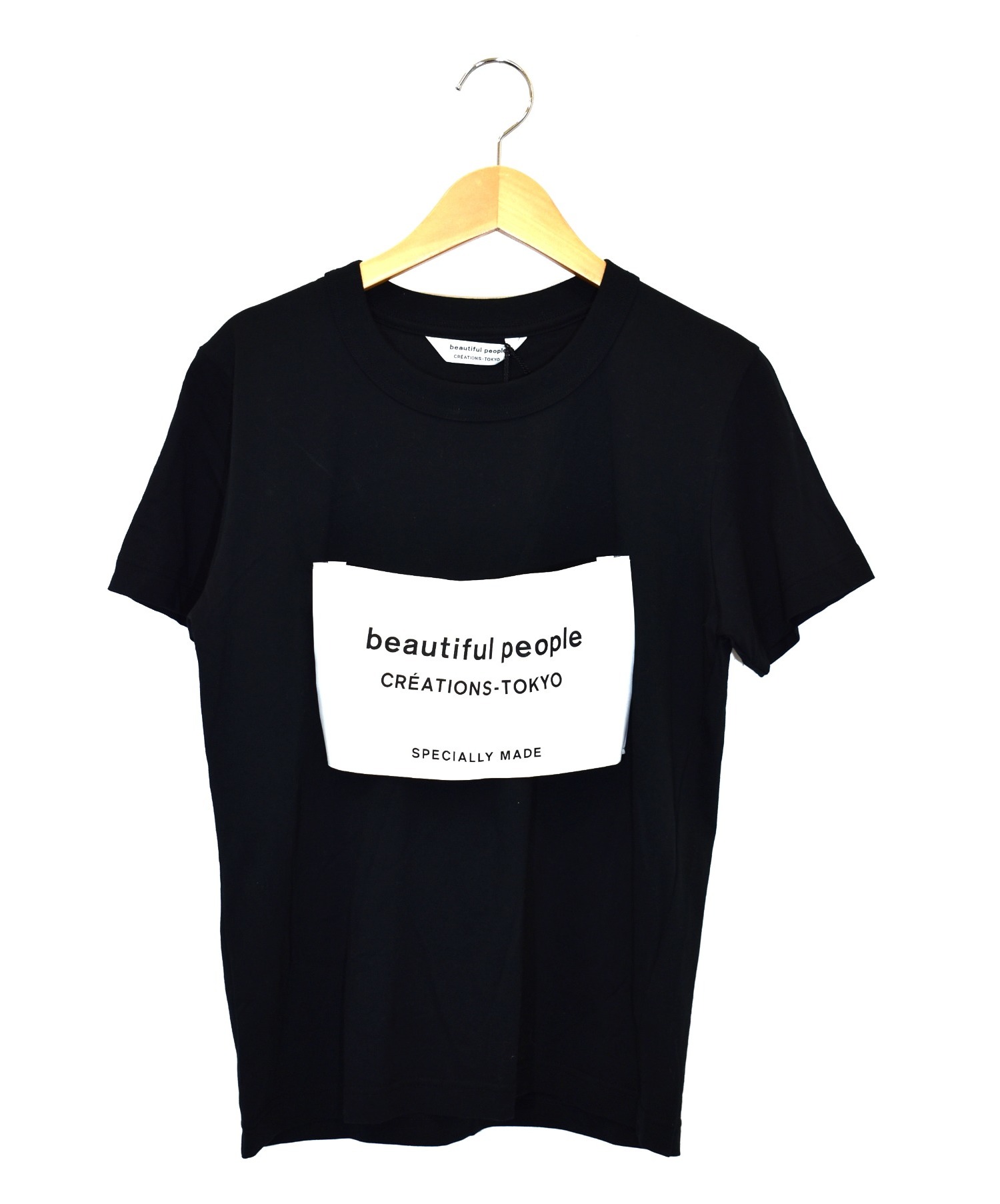 beautiful people (ビューティフルピープル) 半袖Tシャツ ブラック サイズ:150 1955310071