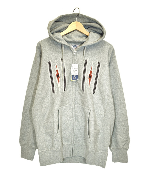 中古 古着通販 Pherrow S フェローズ ラグ絵刺繍フルジップパーカー グレー サイズ Xl 未使用品 19w Przp1 ブランド 古着通販 トレファク公式 Trefac Fashion