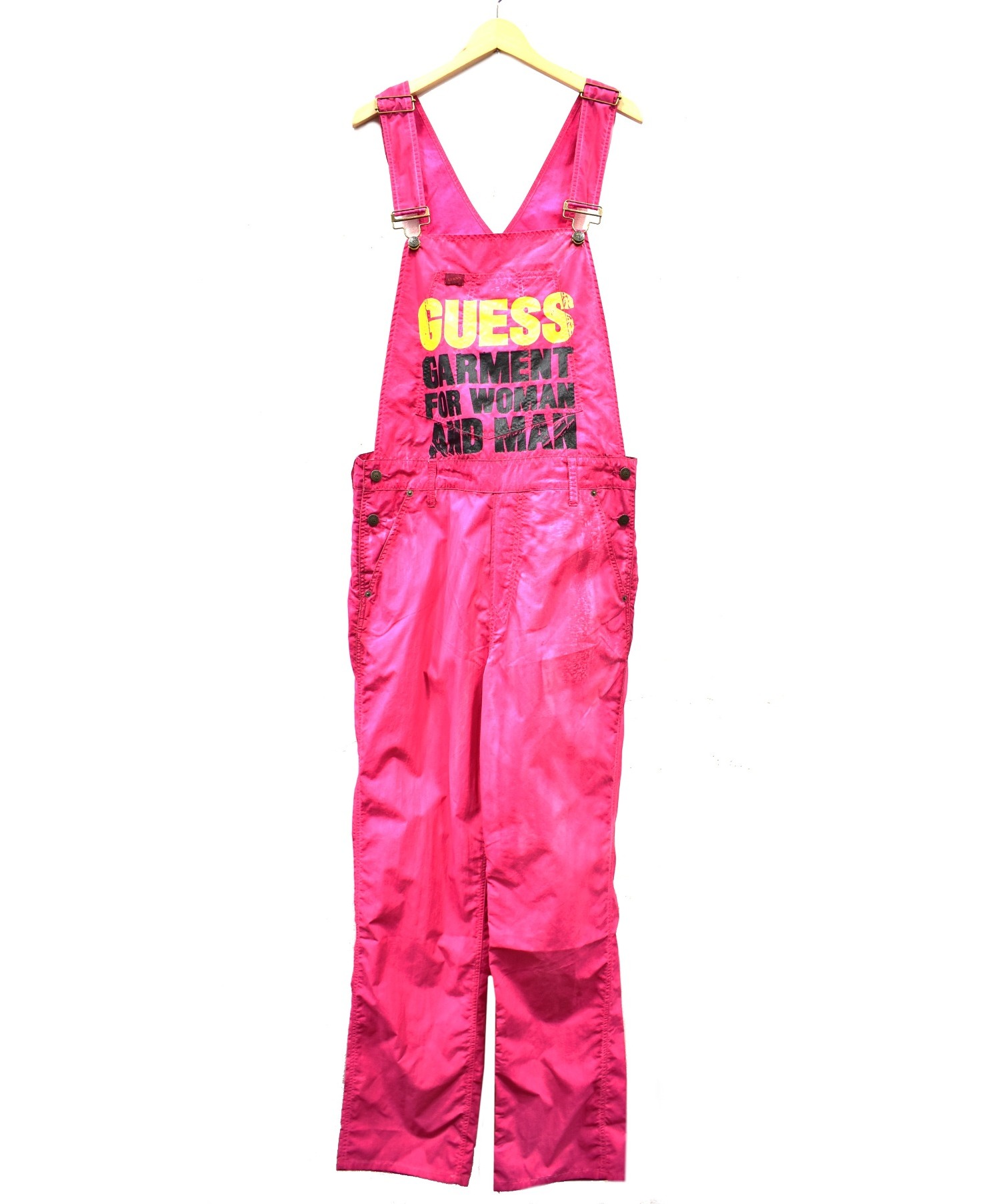 中古 古着通販 Guess ゲス ナイロンオールインワン ピンク サイズ Uk32 Cali Nylon Overalls Go18c Sd09rb2r1 ブランド 古着通販 トレファク公式 Trefac Fashion