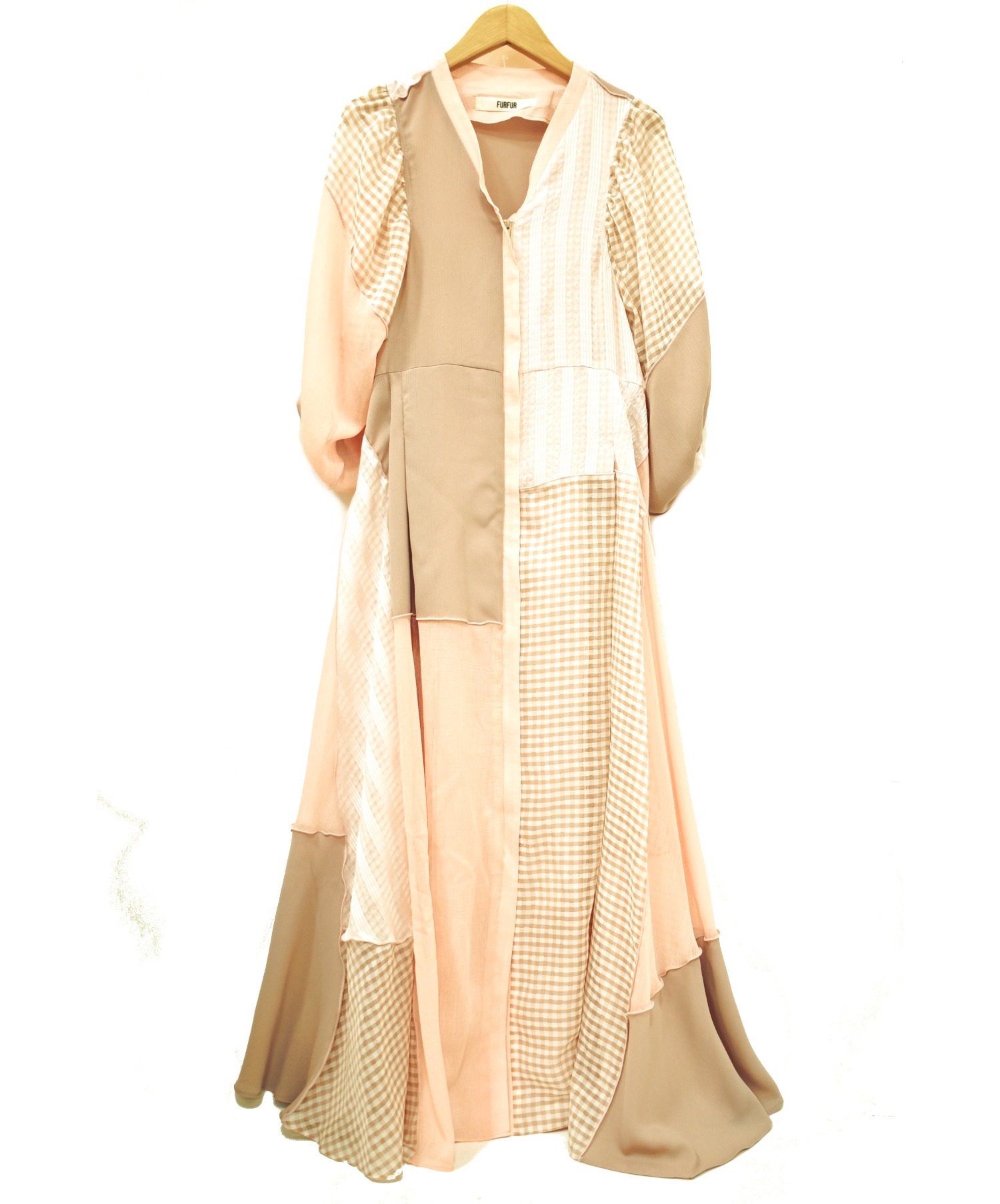 中古 古着通販 Furfur ファーファー パッチワークワンピース ピンク サイズ One Size Rwf ブランド 古着通販 トレファク公式 Trefac Fashion