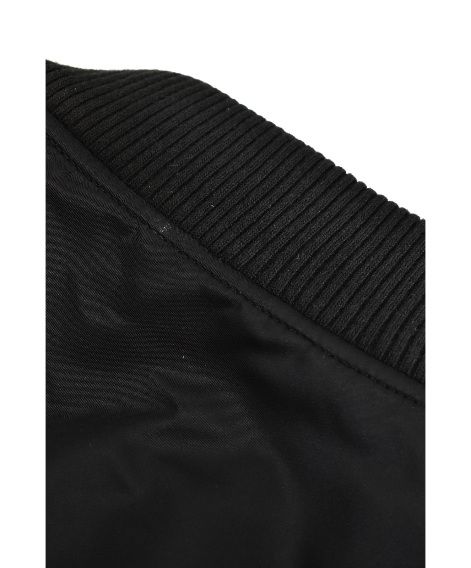 MARCELO BURLON × ALPHA (マルセロバーロン × アルファ) フーデッドフライトジャケット ブラック サイズ:S  CMEA031F17023089 フード欠品
