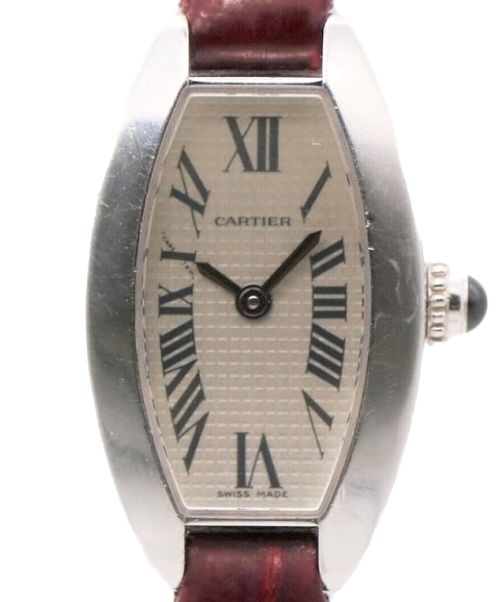 Cartier（カルティエ）Cartier (カルティエ) ミニトノーラニエール シルバー文字盤 サイズ:16mmの古着・服飾アイテム