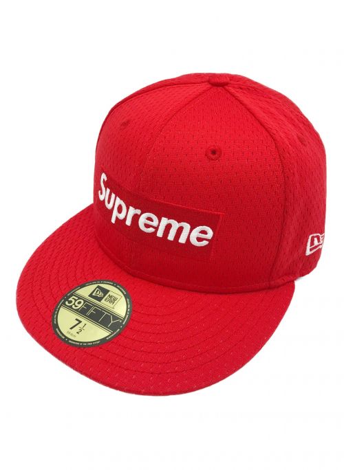 SUPREME（シュプリーム）Supreme × NEWERA (シュプリーム × ニューエラ) ワールドフェイマスボックスロゴキャップ レッド サイズ:7 1/2の古着・服飾アイテム