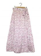 CELFORDセルフォード）の古着「ガウラプリントラップスカート」｜ピンク