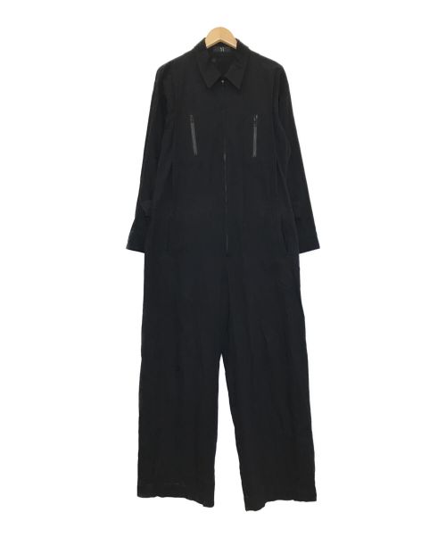 Y's（ワイズ）Y's (ワイズ) DYED SERGE JUMPSUIT ブラック サイズ:2の古着・服飾アイテム