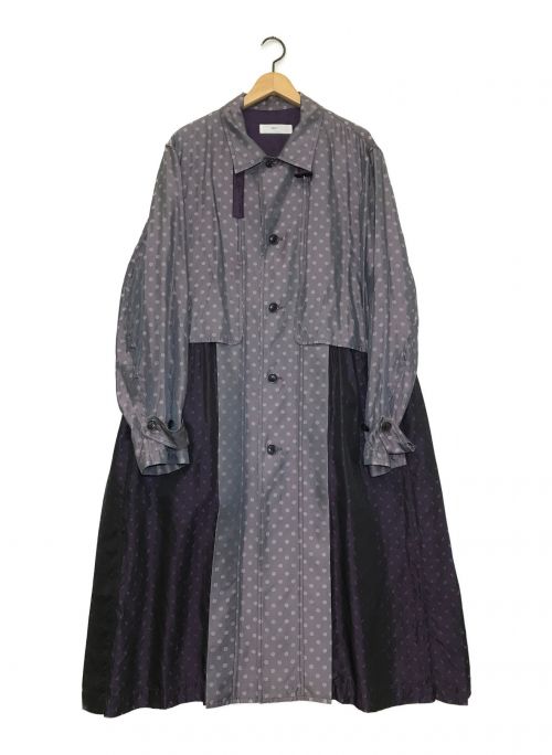 TOGA VIRILIS（トーガ ビリリース）TOGA VIRILIS (トーガ ビリリース) Jacquard Long Coat パープル サイズ:48の古着・服飾アイテム