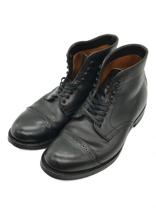 WHEELROBE（ウィールローブ）WHEELROBE (ウィールローブ) レースアップブーツ ブラック サイズ:7 1/2の古着・服飾アイテム