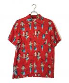 Aloha Blossomアロハブロッサム）の古着「半袖シャツ」｜レッド