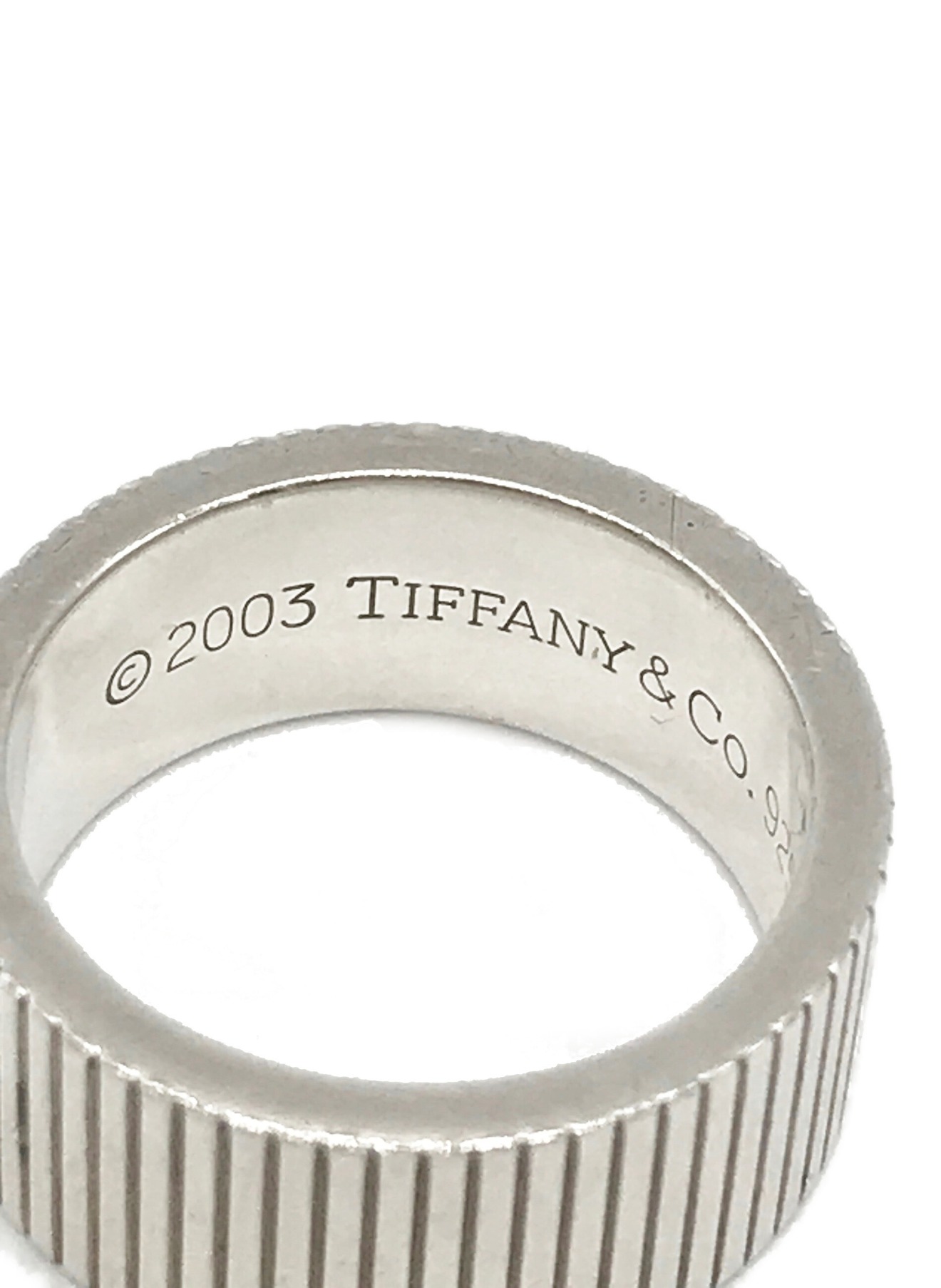 Tiffany & Co. (ティファニー) コインエッジリング シルバーカラー サイズ:13号
