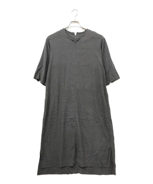 COSMIC WONDER（コズミックワンダー）COSMIC WONDER (コズミックワンダー) Silk & Linen smock dress グレーの古着・服飾アイテム