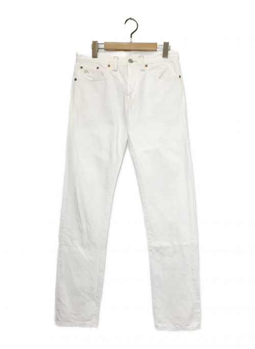 RRL（ダブルアールエル）RRL (ダブルアールエル) スリムフィットデニムパンツ ホワイト サイズ:W29の古着・服飾アイテム