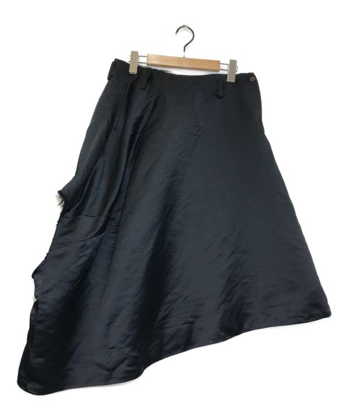 COMME des GARCONS HOMME PLUS（コムデギャルソンオムプリュス）COMME des GARCONS Homme Plus (コムデギャルソンオムプリュス)) 変形デザインスカート ブラック サイズ:Sの古着・服飾アイテム