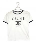 CELINEセリーヌ）の古着「トリオンコットンジャージTシャツ」｜ホワイト