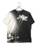 PAUL SMITHポールスミス）の古着「Shadow Floral Tシャツ」｜ブラック
