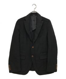 COMME des GARCONS HOMME DEUX（コムデギャルソン オム ドゥ）の古着「縮絨テーラードジャケット」｜ブラック
