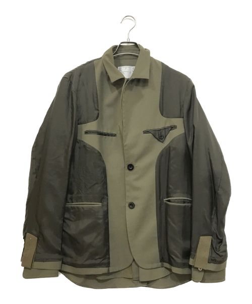 sacai（サカイ）sacai (サカイ) Suiting Jacket グリーン サイズ:2の古着・服飾アイテム