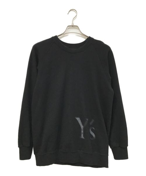 Y's（ワイズ）Y's (ワイズ) フロントロゴプリントスウェット ブラック サイズ:2の古着・服飾アイテム