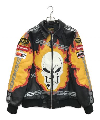 [中古]Supreme×Vanson(シュプリーム×バンソン)のメンズ アウター・ジャケット Leathers Ghost Rider Jacket