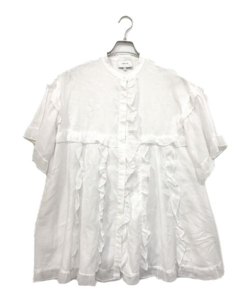 JOSLIN（ジョスリン）JOSLIN (ジョスリン) ALICE LINEN RAMIE MINI DRESS ホワイト サイズ:6の古着・服飾アイテム