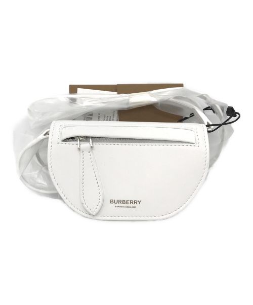BURBERRY（バーバリー）BURBERRY (バーバリー) Olympia Micro Shoulder Bag in White ホワイト サイズ:下記参照の古着・服飾アイテム
