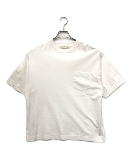 UNFIL（アンフィル）UNFIL (アンフィル) スビンコットンジャージーポケットTシャツ ホワイト サイズ:3の古着・服飾アイテム