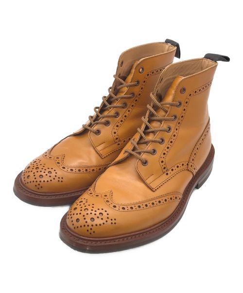 Tricker's（トリッカーズ）Tricker's (トリッカーズ) MALTON Brogue Boots ベージュ サイズ:9 1/2の古着・服飾アイテム