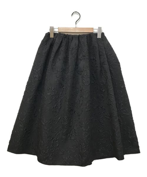 Demi-Luxe Beams（デミルクス ビームス）Demi-Luxe BEAMS (デミルクス ビームス) フクレジャカード スカート ブラック サイズ:38の古着・服飾アイテム