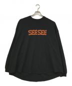 SEE SEE×URBAN RESEARCHシーシー×アーバンリサーチ）の古着「別注SUPER BIG ROUND LONG-SLEEVE」｜ブラック