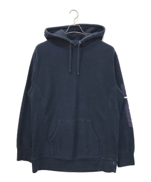 SUPREME（シュプリーム）SUPREME (シュプリーム) Sleeve Patch Hooded Sweatshirt ネイビー サイズ:XLの古着・服飾アイテム