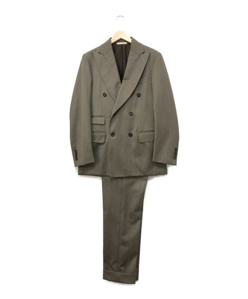 De Petrillo（デペトリロ）De Petrillo (デペトリロ) キャバリーツイルスーツ ブラウン サイズ:46の古着・服飾アイテム