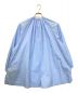 Traditional Weatherwear (トラディショナルウェザーウェア) ギャザードプラケットスタンドカラーシャツ ブルー サイズ:36 未使用品：17800円
