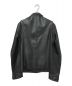 LITHIUM HOMME (リチウムオム・ファム) シングルライダースジャケット ブラック サイズ:44：9800円